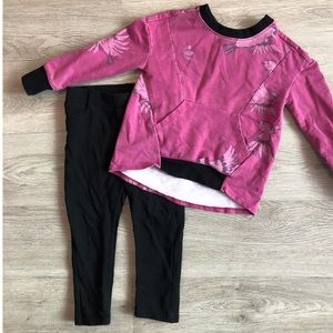 2T 2 piece outfit bundle bird top w/ pants